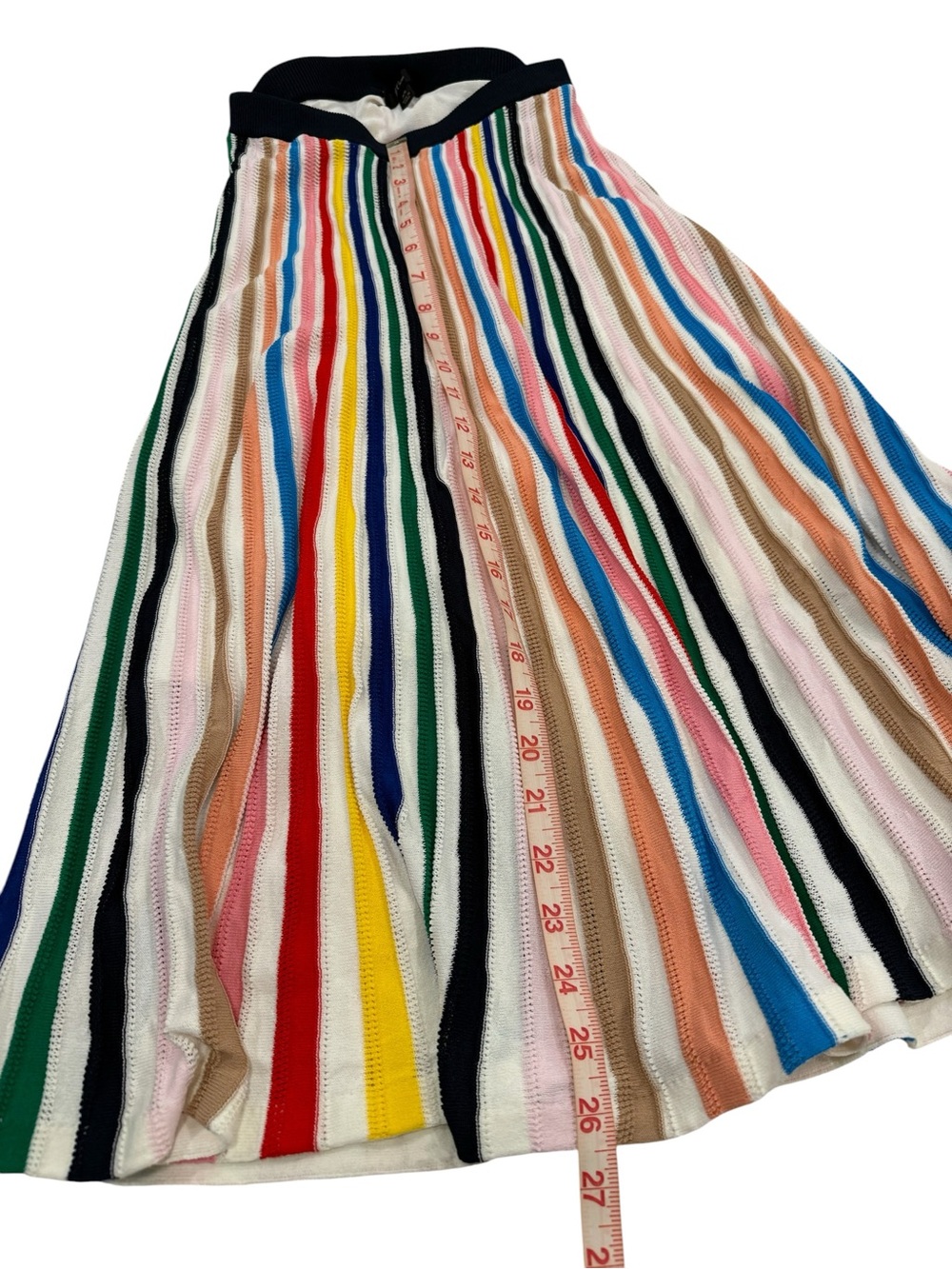 J. Crew Multicolor Vertical Stripe Midi Skirt - Picture 3 of 5
